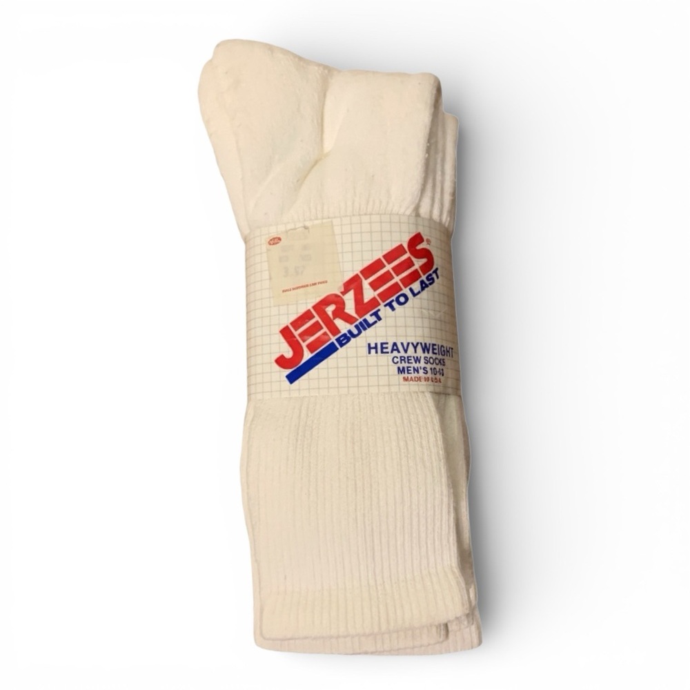 Vintage‎ Deadstock Jerzees USA Made Heavyweight Crew Socks Men 10-13